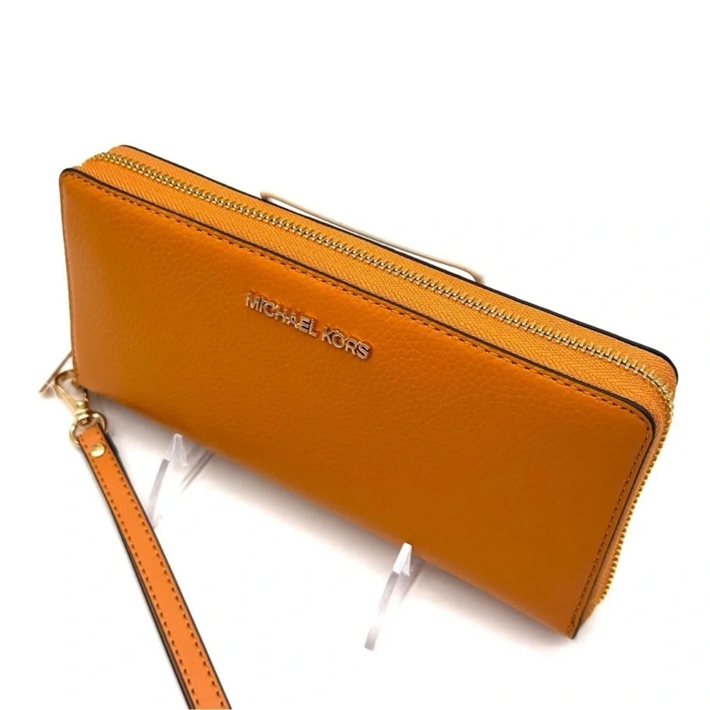 Michael Kors Large Continental Wallet Wristlet Cider